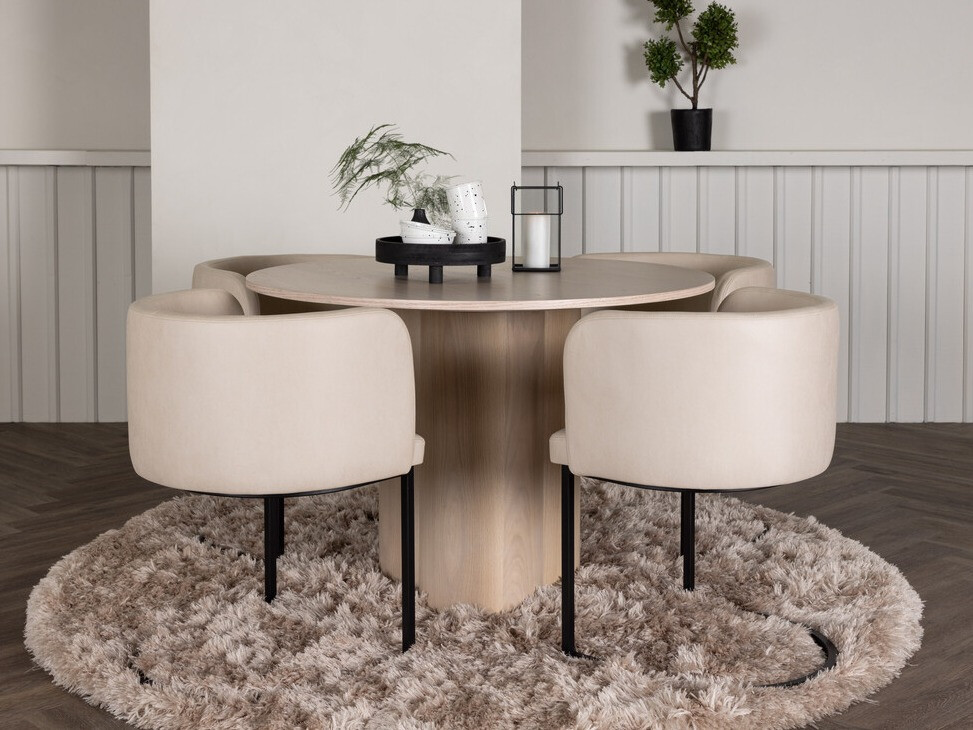 Blagovaonski set Dallas 3986 (Svijetlo drvo)