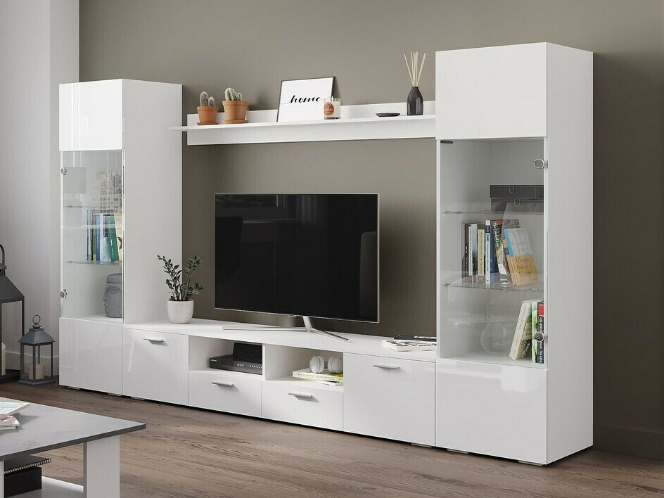Dnevni boravak Springfield 274 (Bijela + Sjajno bijela)