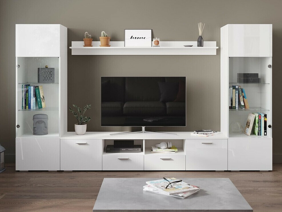 Dnevni boravak Springfield 274 (Bijela + Sjajno bijela)