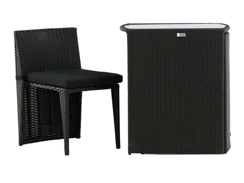 Balkonska garnitura Dallas 3458 (Crna)