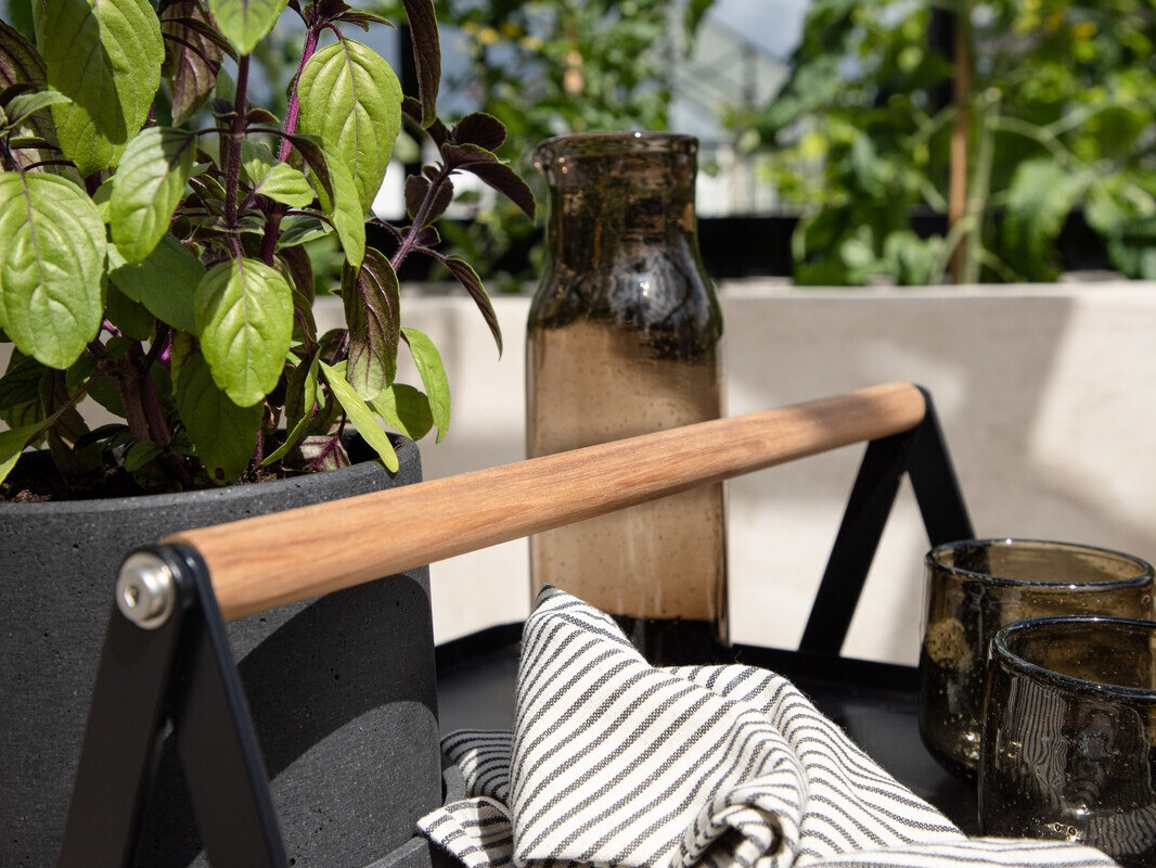 Vrtni stolić za kavu Dallas 3467 (Crna)