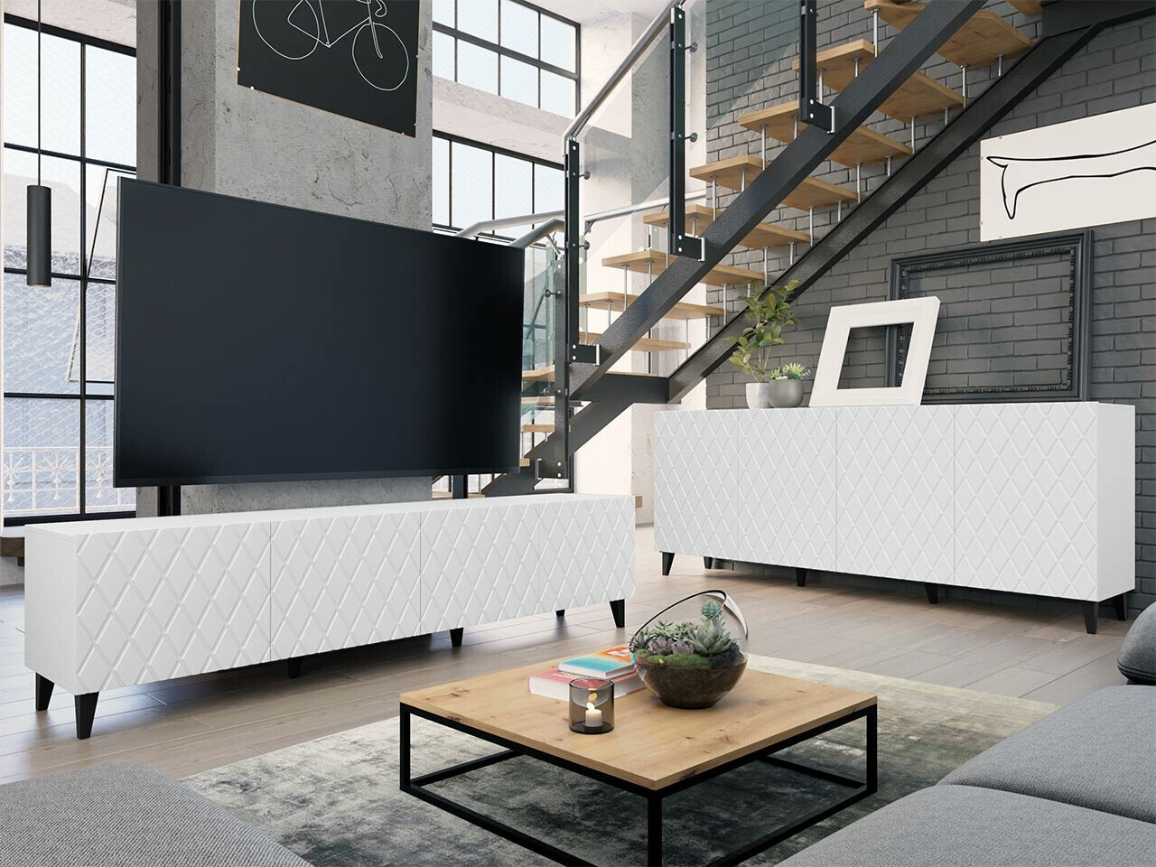 Set za dnevni boravak Charlotte 188 (Bijela)