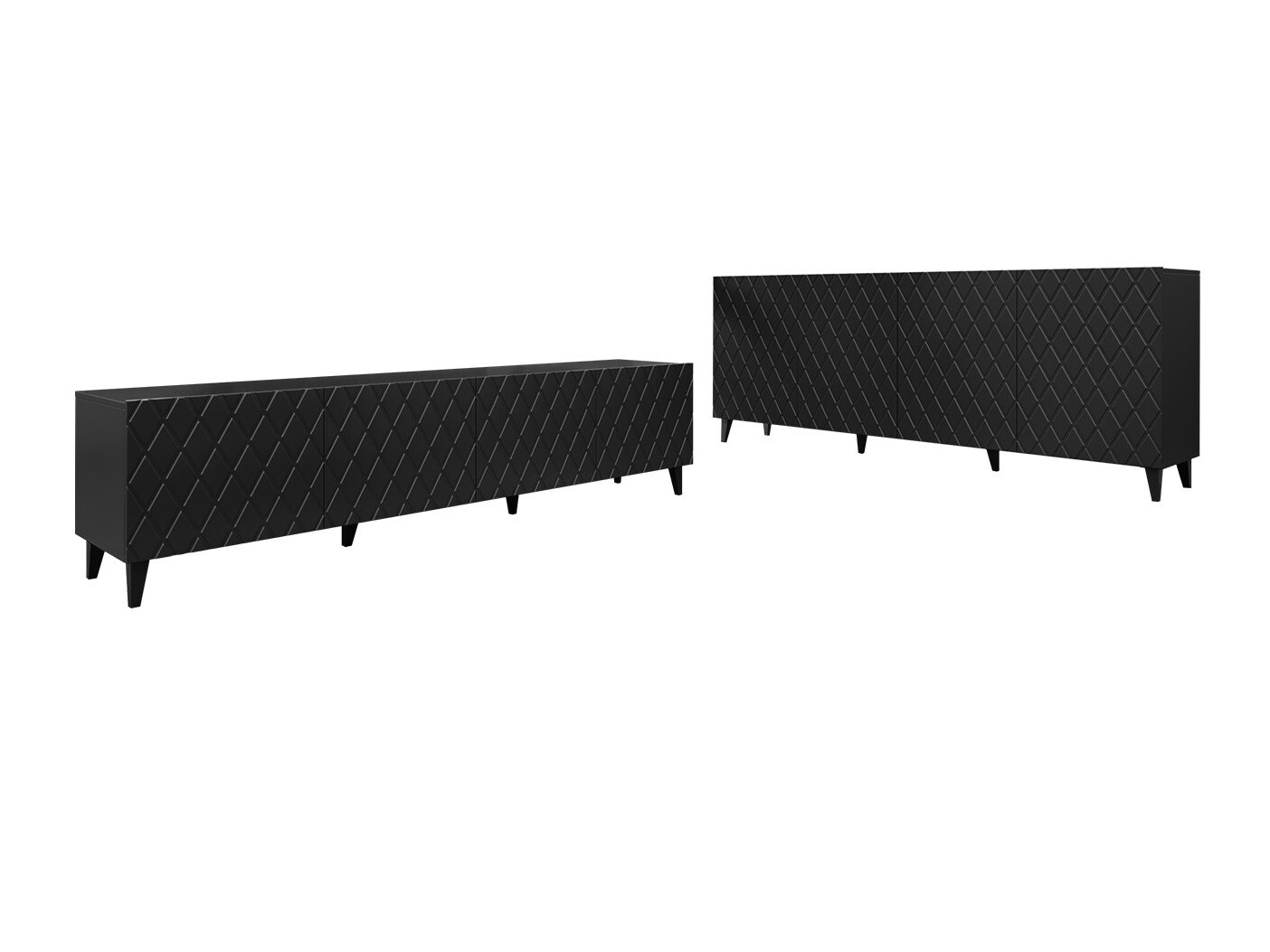 Set za dnevni boravak Charlotte 188 (Crna)