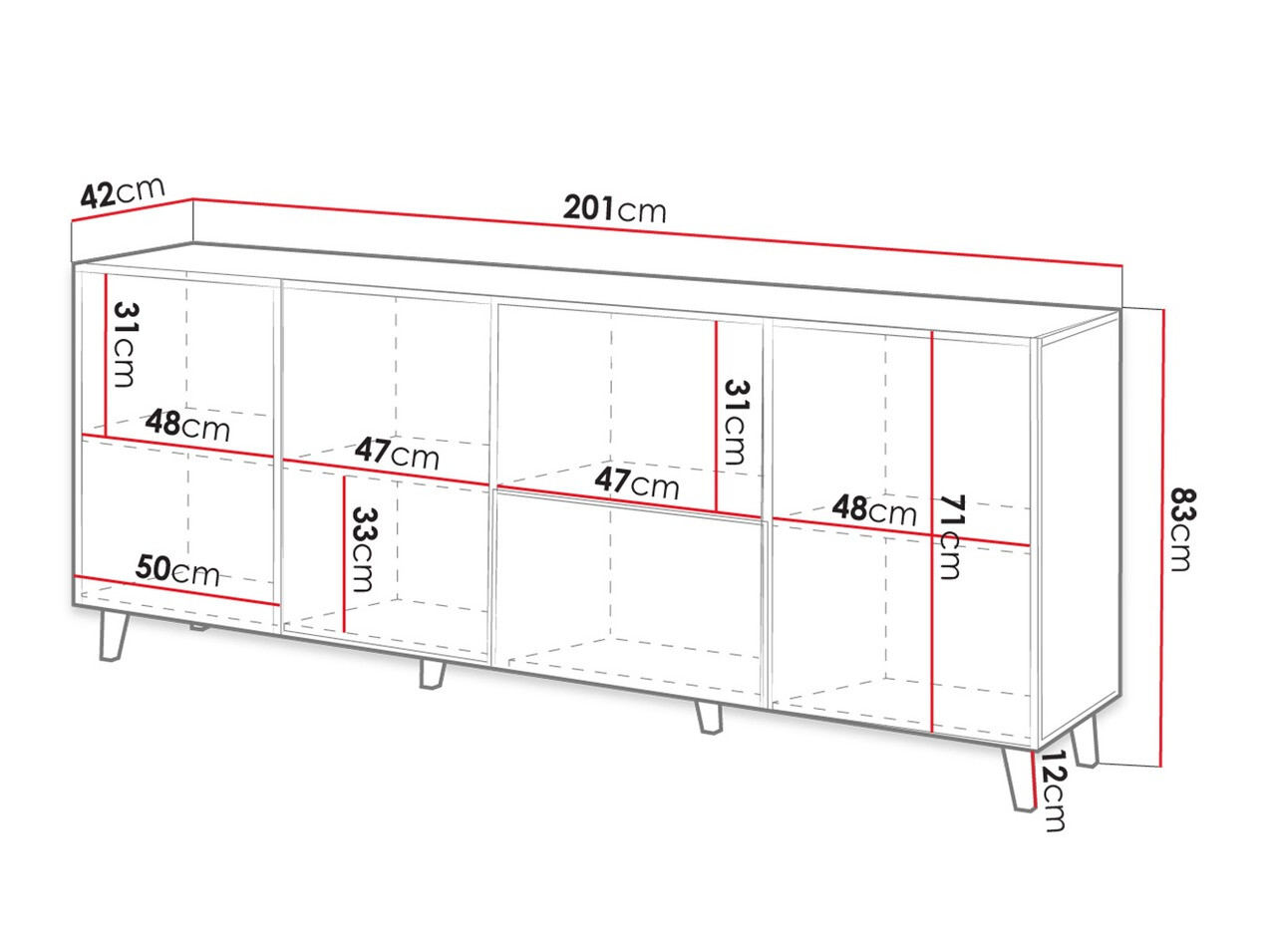 Ormarić Comes (Hrast Wotan)