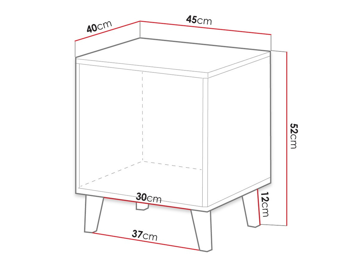 Set noćnih ormarića Remeta 104 (Hrast Wotan)