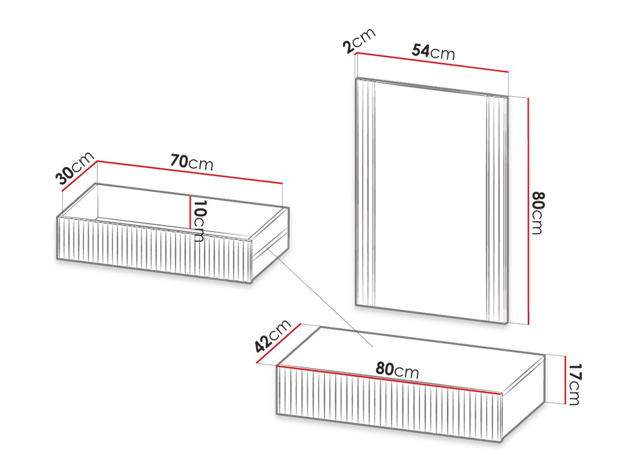 Toaletni stolić Remeta 108 (Hrast Wotan)