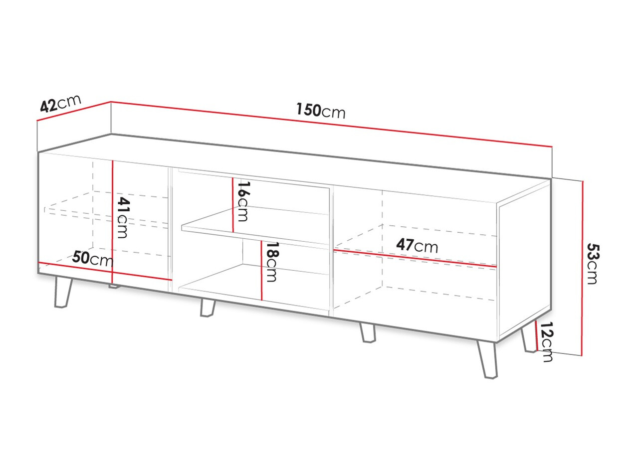 TV stol Remeta 102 (Hrast Wotan)