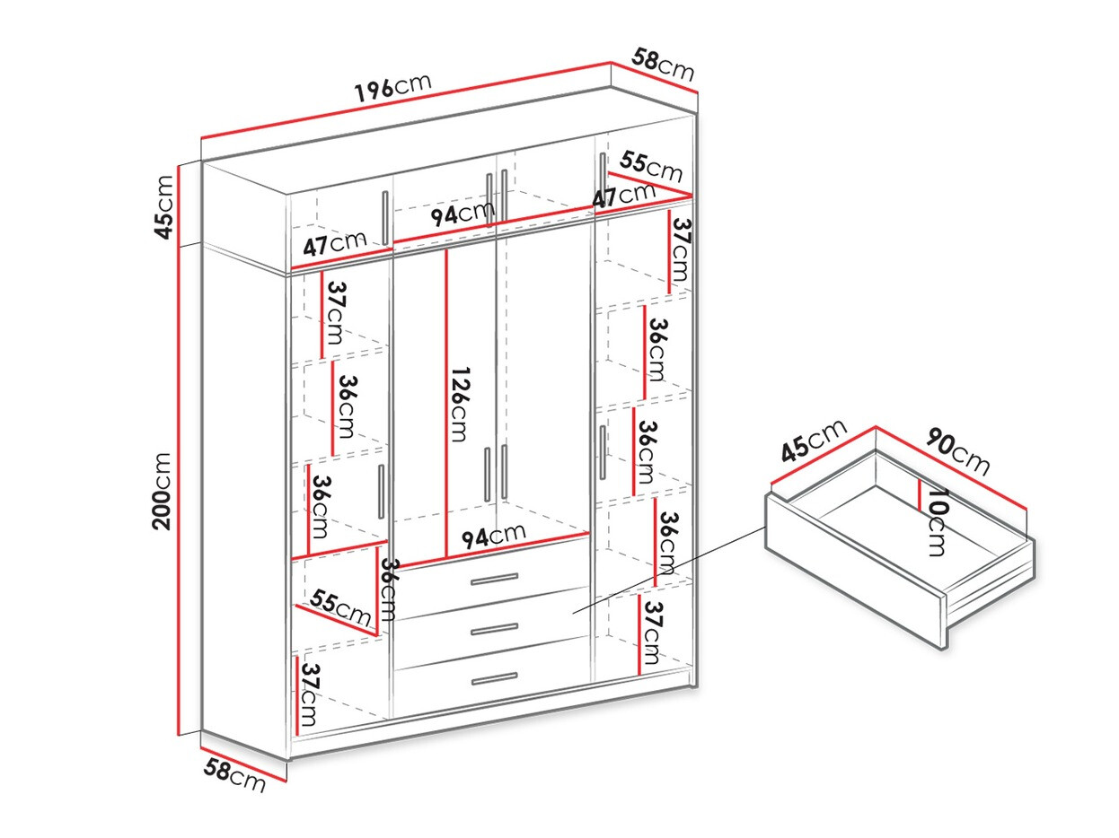 Ormar Dortivu I (Grafit)