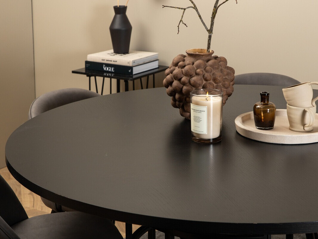 Blagovaonski set Dallas 2387 (Crna + Siva)