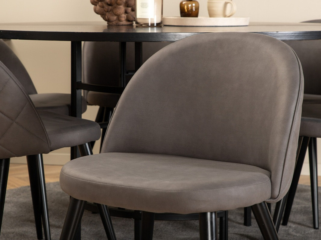 Blagovaonski set Dallas 2387 (Crna + Siva)