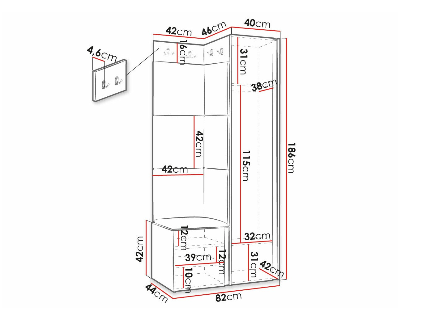 Set za hodnik Hartford 391 (Manila 26)