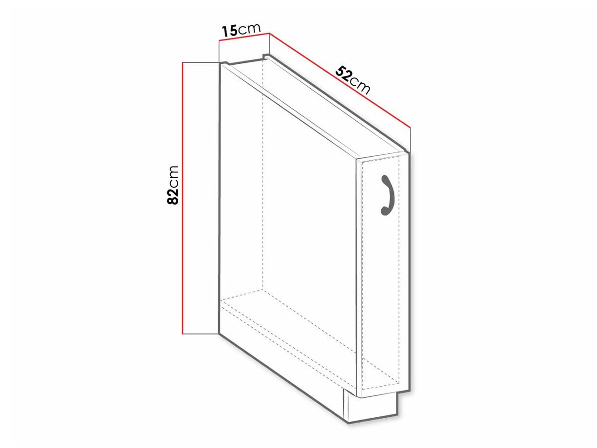 Modularni ormarić s izvlačnom košarom Retro White 101