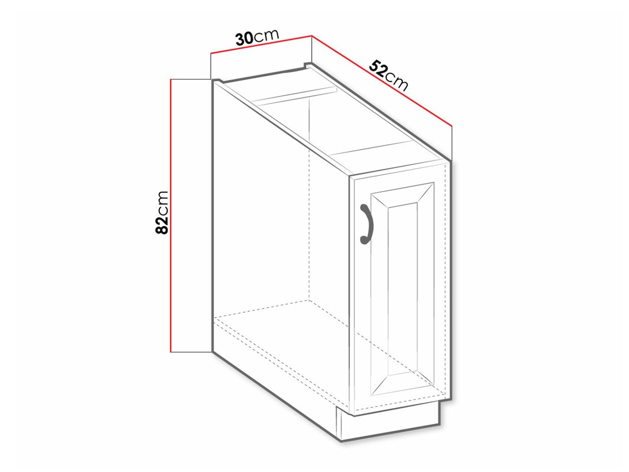 Modularni ormarić s izvlačnom košarom Retro White 102