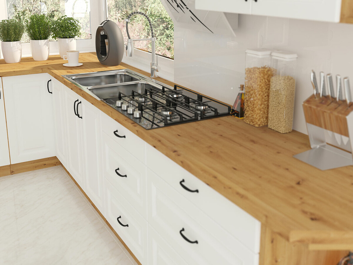 Modularni ormarić s vratima Retro White 100