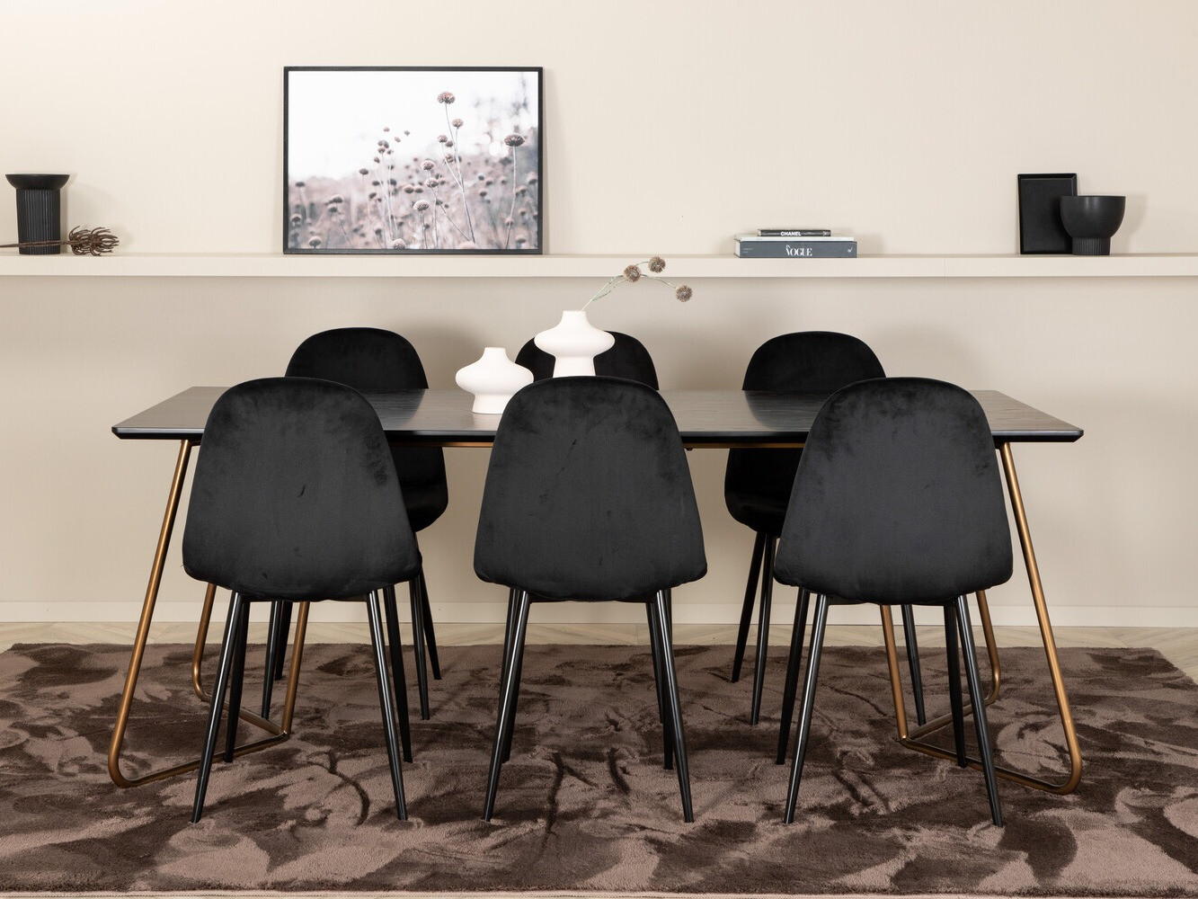 Blagovaonski set Dallas 2713 (Crna)