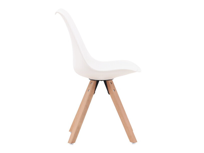 Stolica Dallas 3478 (Bijela + Svijetlo drvo)