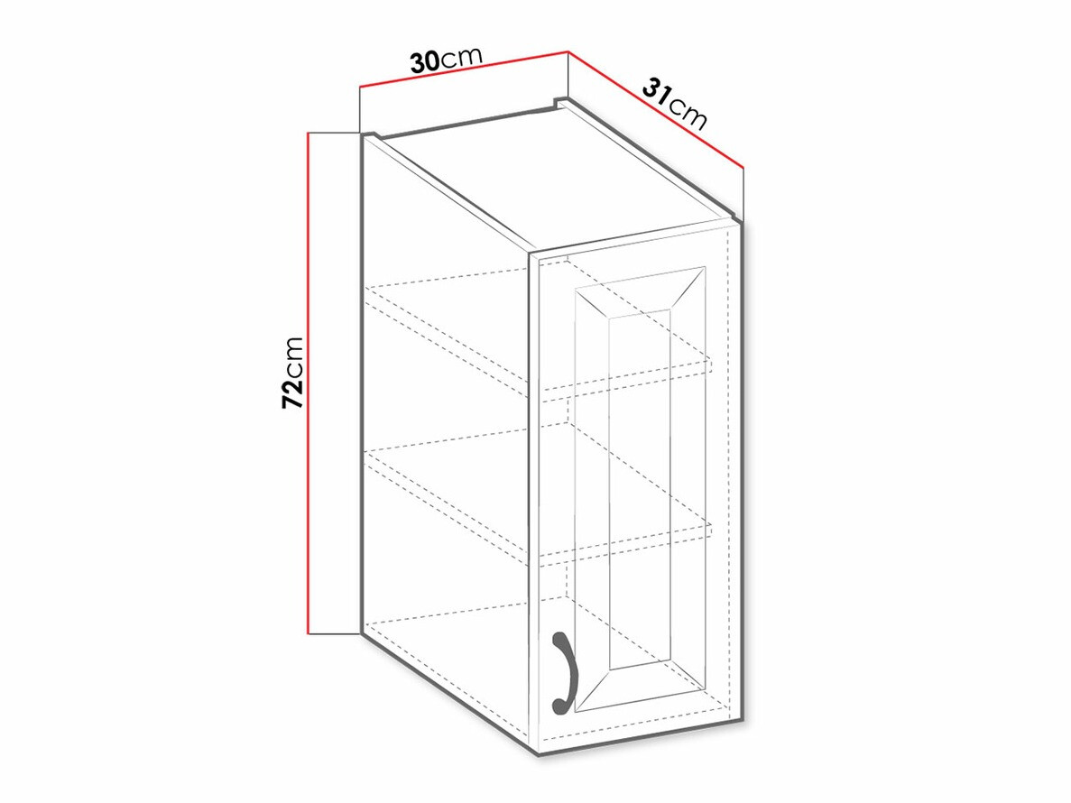 Modularan zidni ormarić Retro White 123