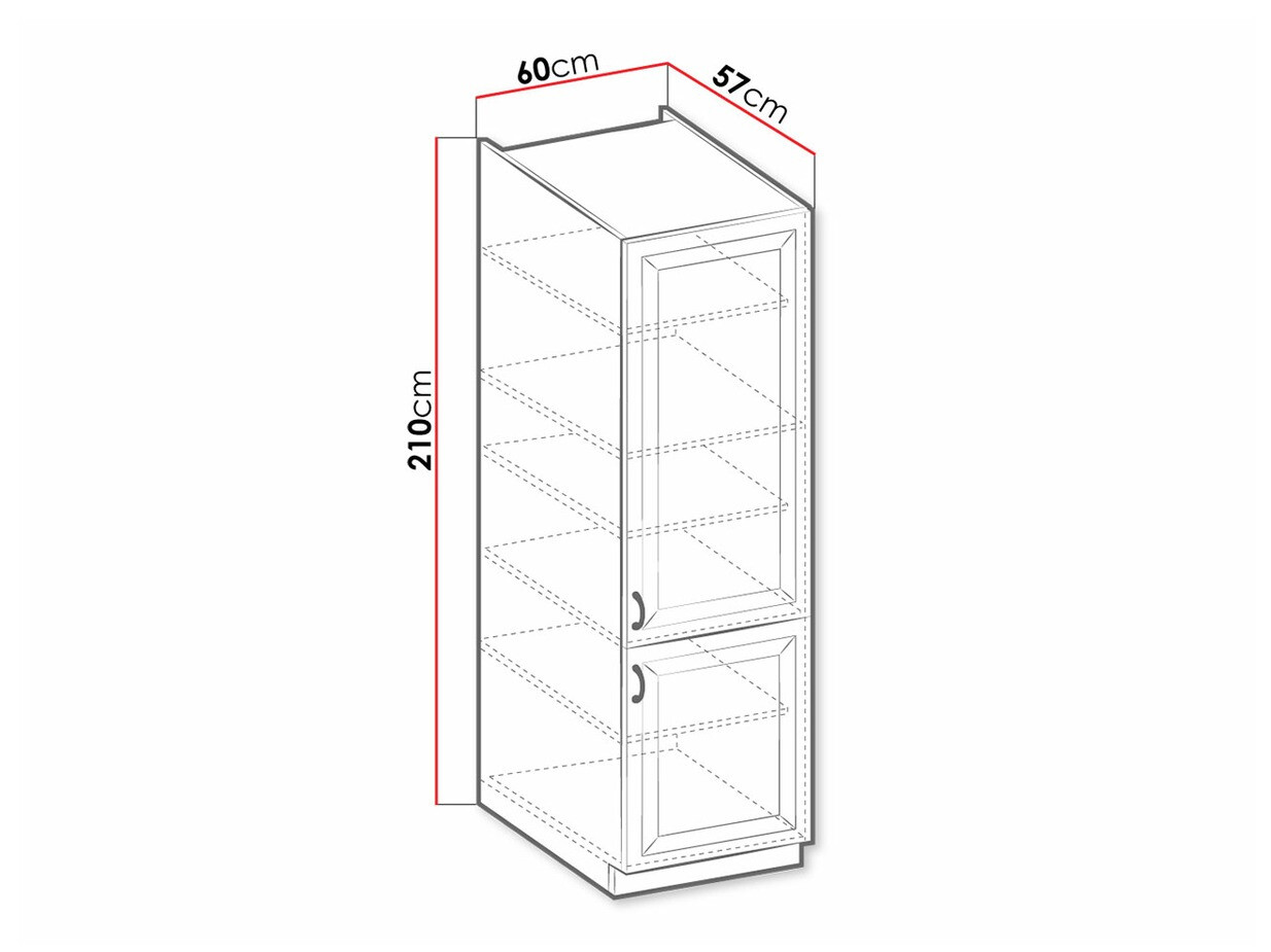Modularni ormarić s vratima Retro White 110