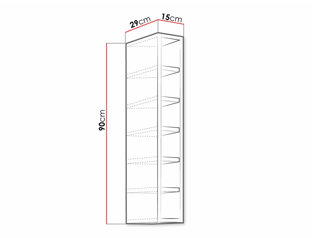 Zidna polica Retro Grey 122