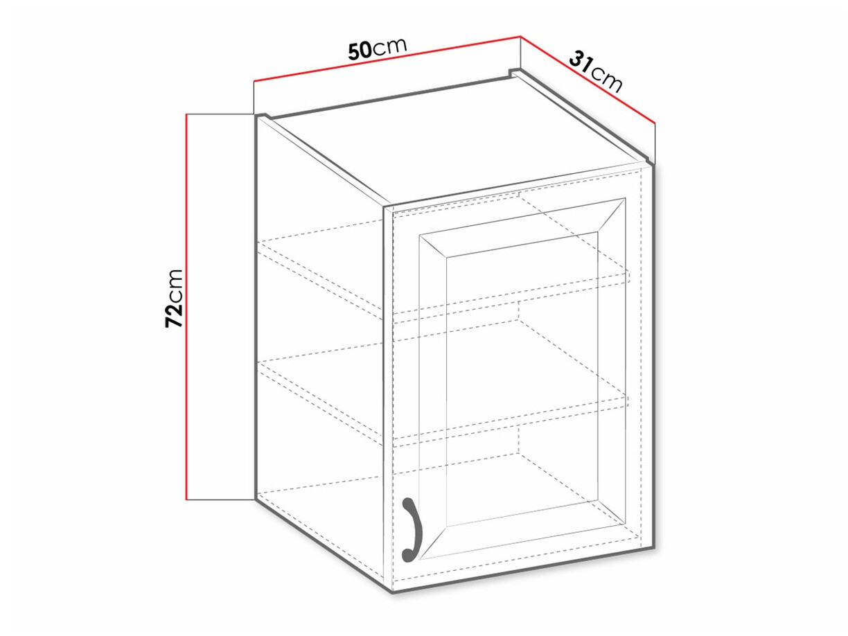 Modularan zidni ormarić Retro Grey 132