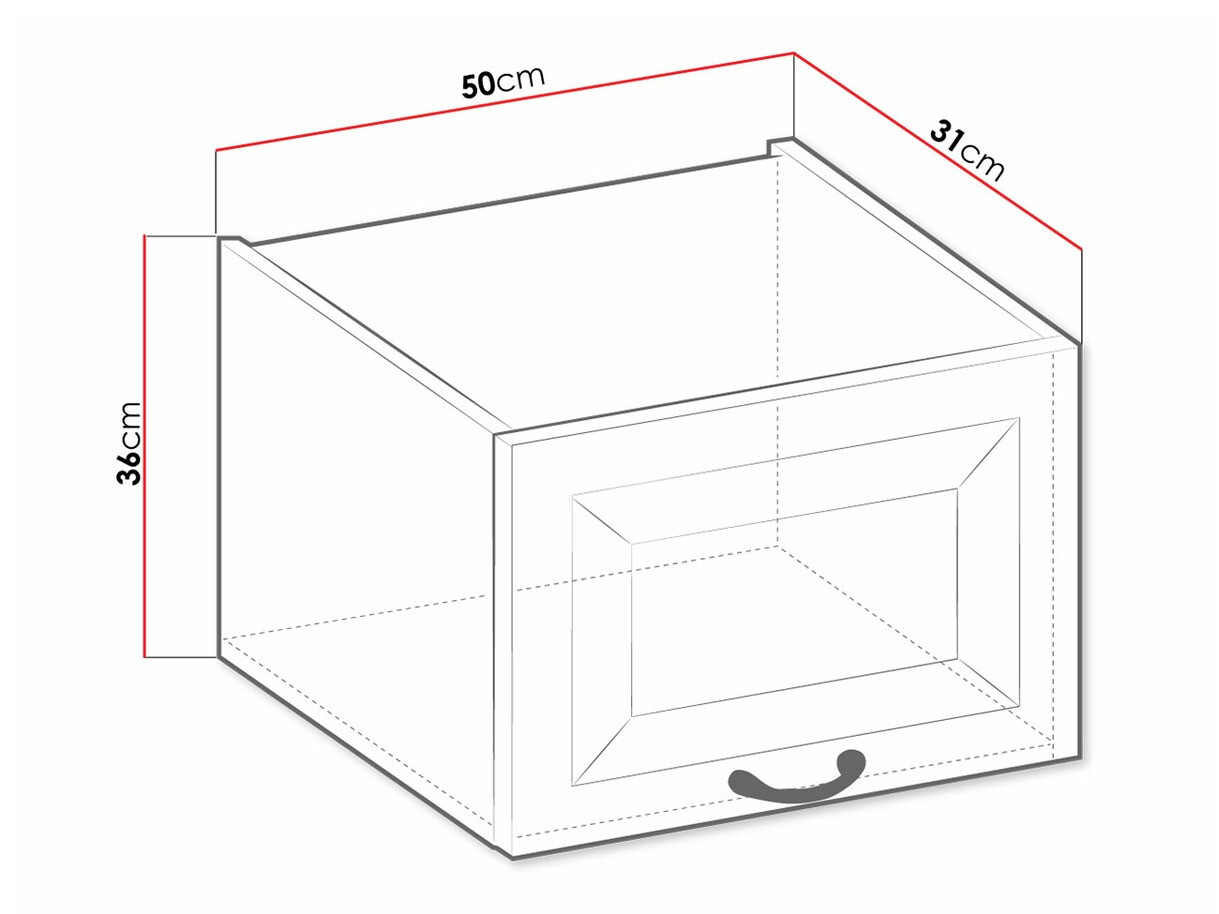 Modularan zidni ormarić Retro Grey 134