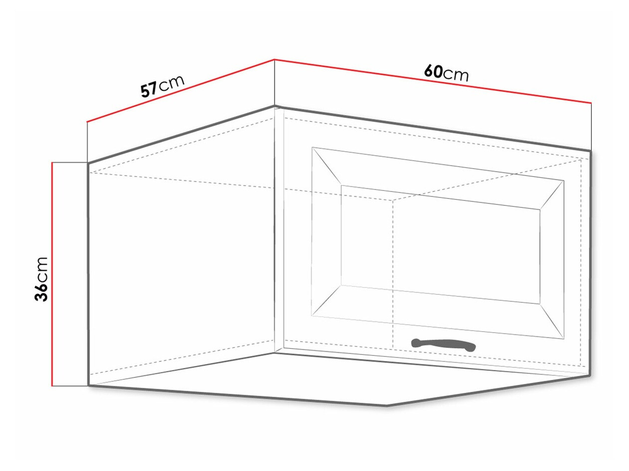 Modularan zidni ormarić Retro Grey 138