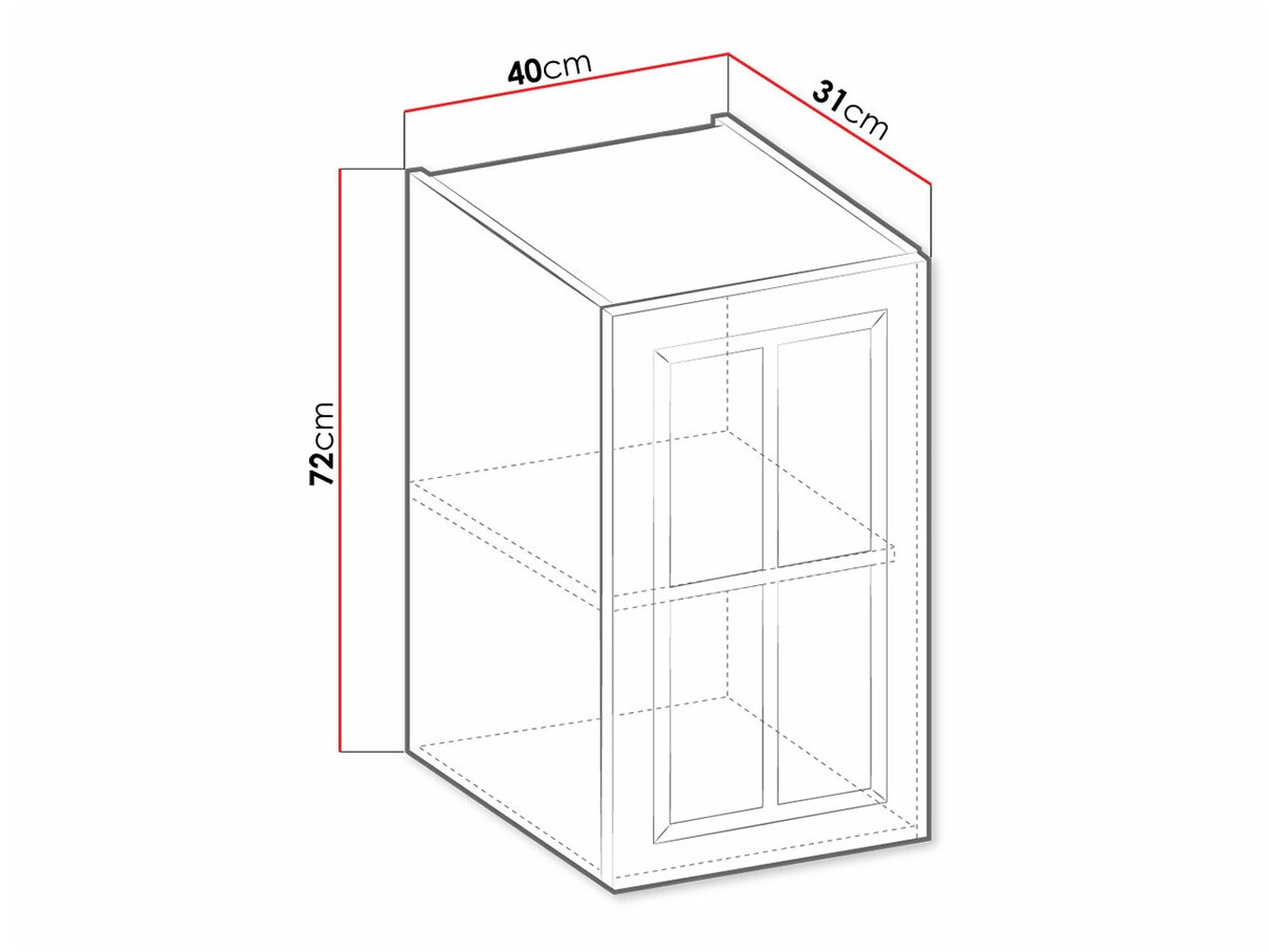 Modularan zidni ormarić Retro White 128