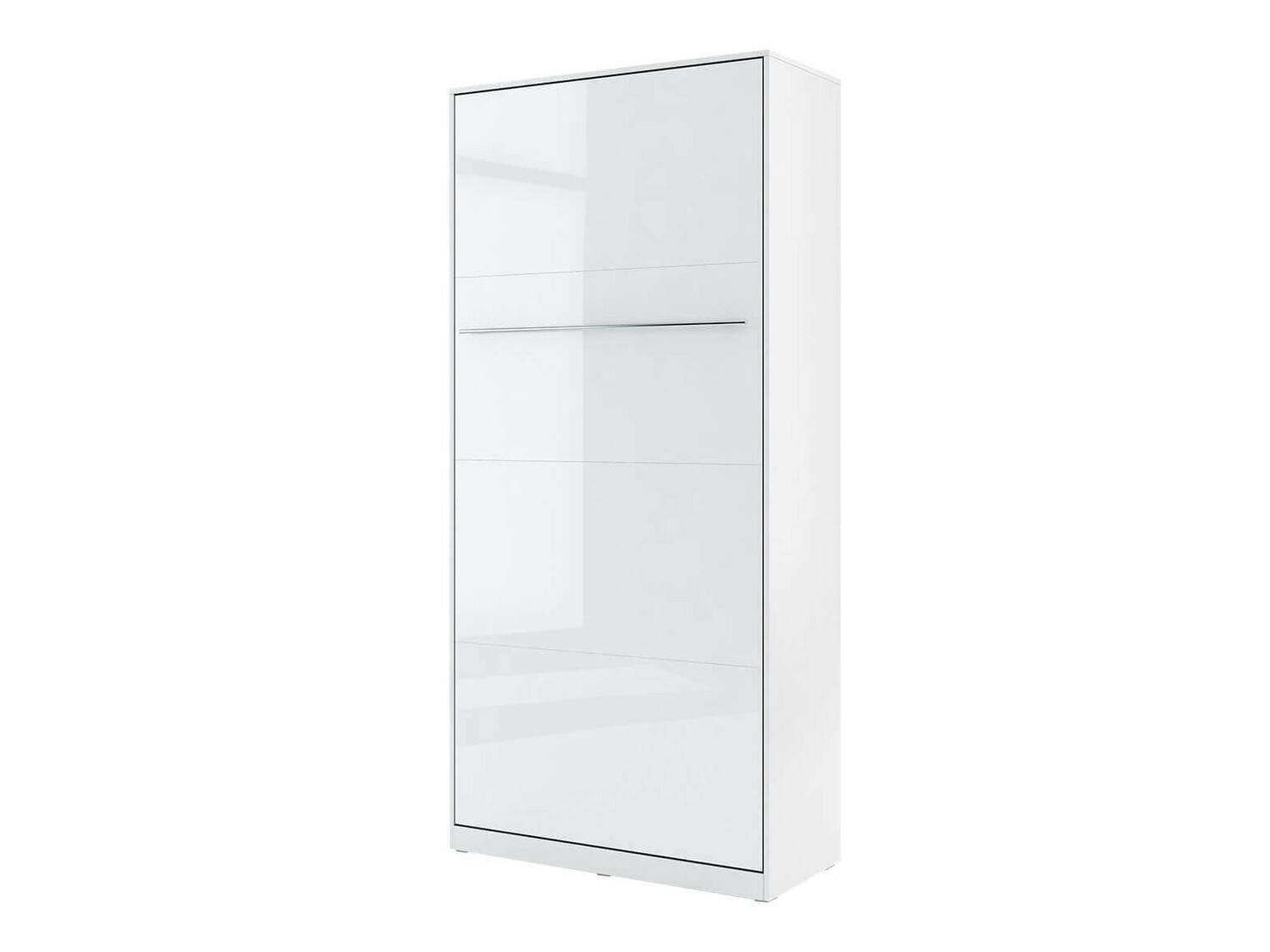 Zidni krevet Concept Pro Lenart III (Bijela + Sjajno bijela)