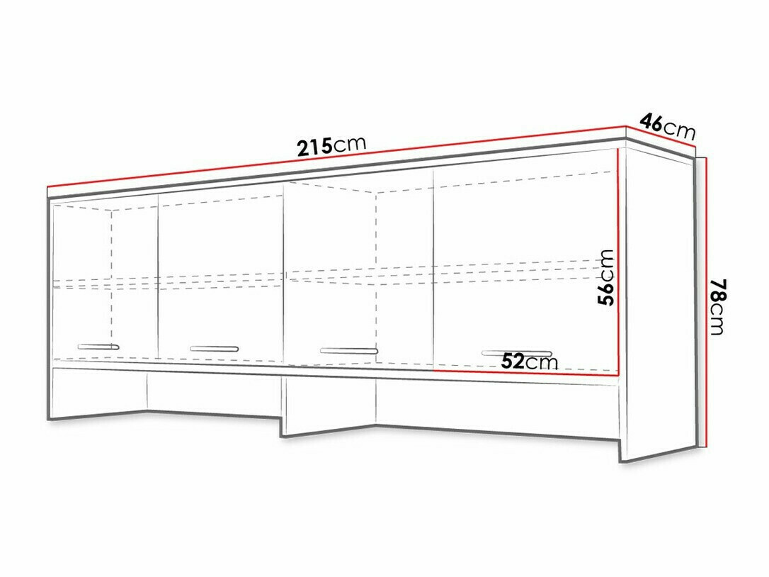 Ormarić Concept Pro Lenart Levfere 113 (Bijela)