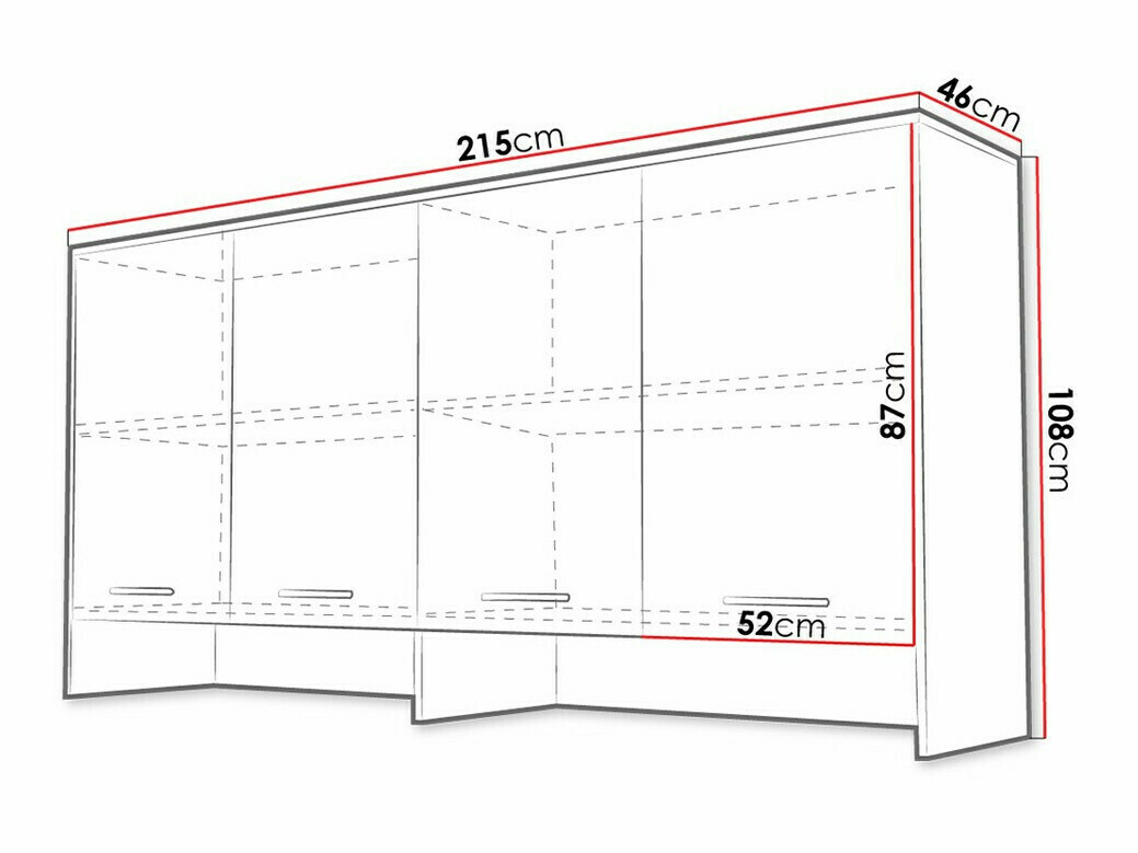 Ormarić Concept Pro Lenart Levfere 114 (Bijela)