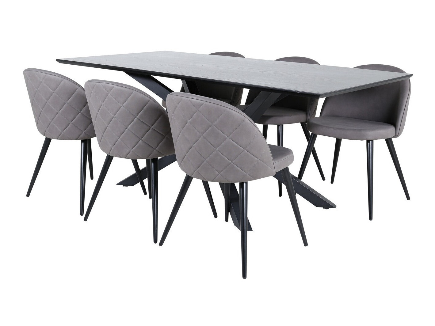 Blagovaonski set Dallas 2693 (Siva + Crna)