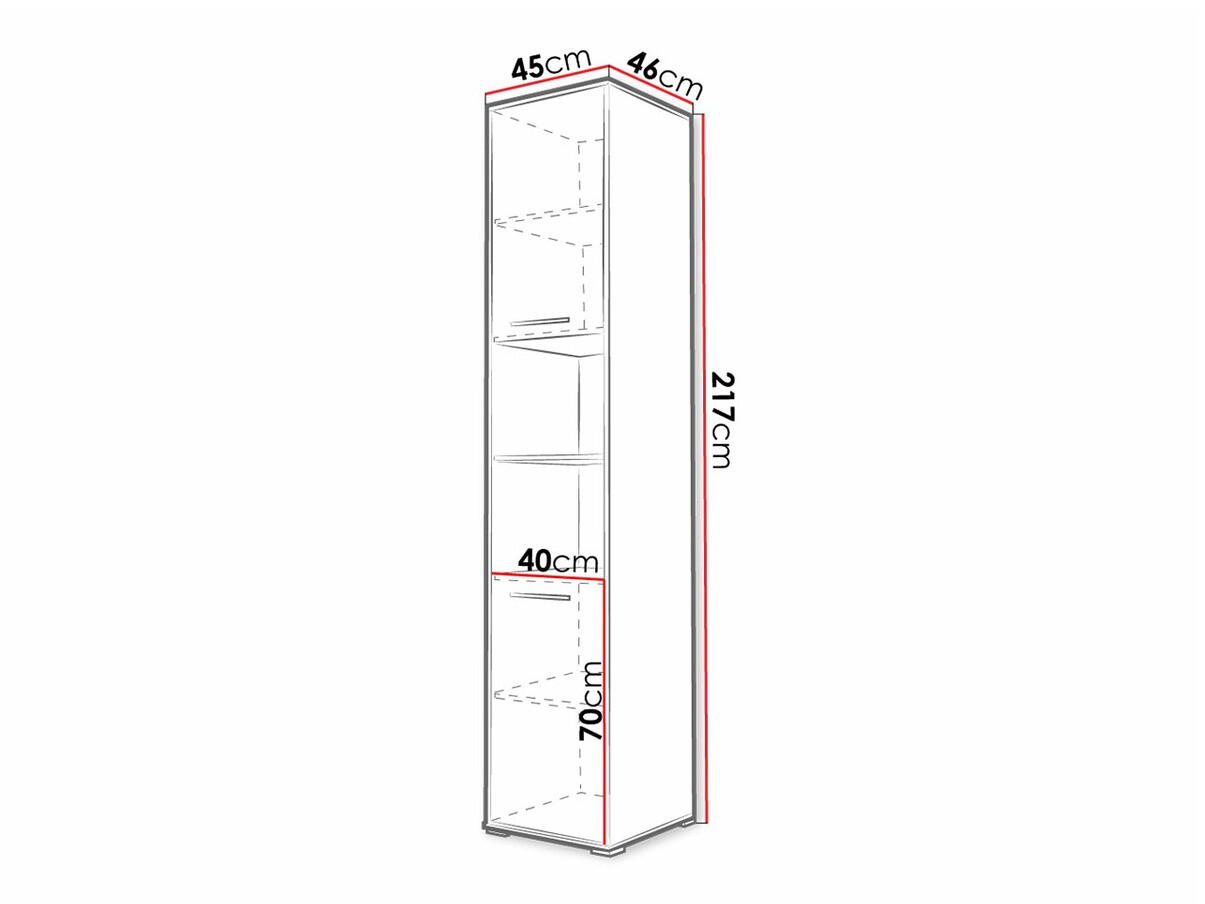 Polica Concept Pro Lenart I (Siva)
