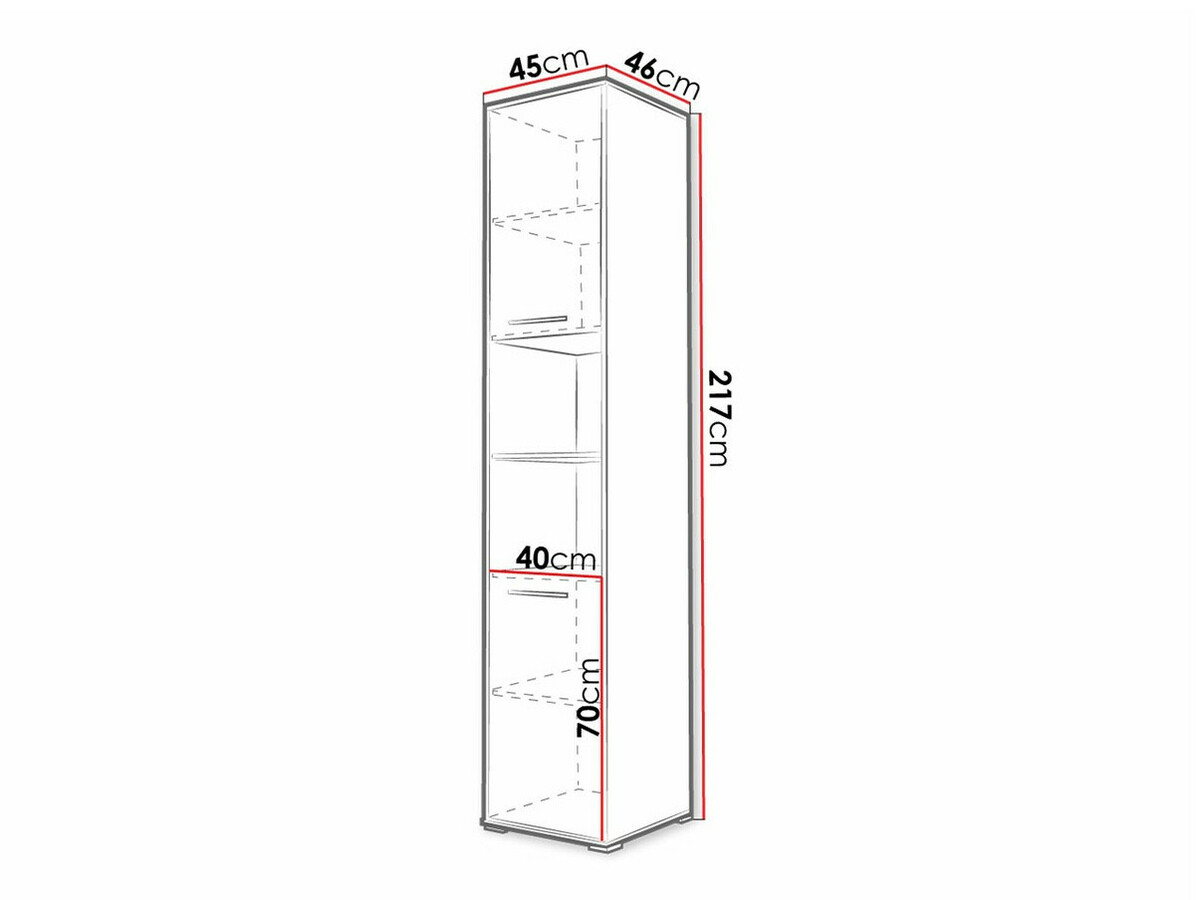 Polica Concept Pro Lenart Levfere 111 (Bijela)