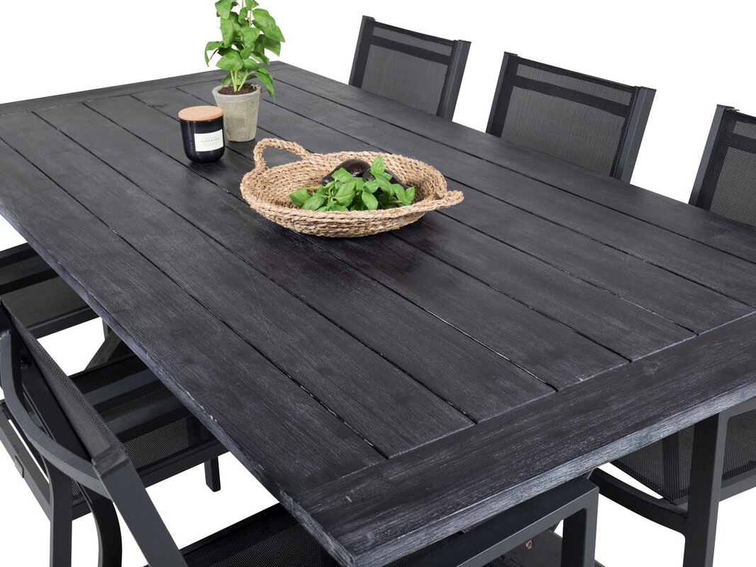 Set stola i stolica Dallas 3641 (Crna)