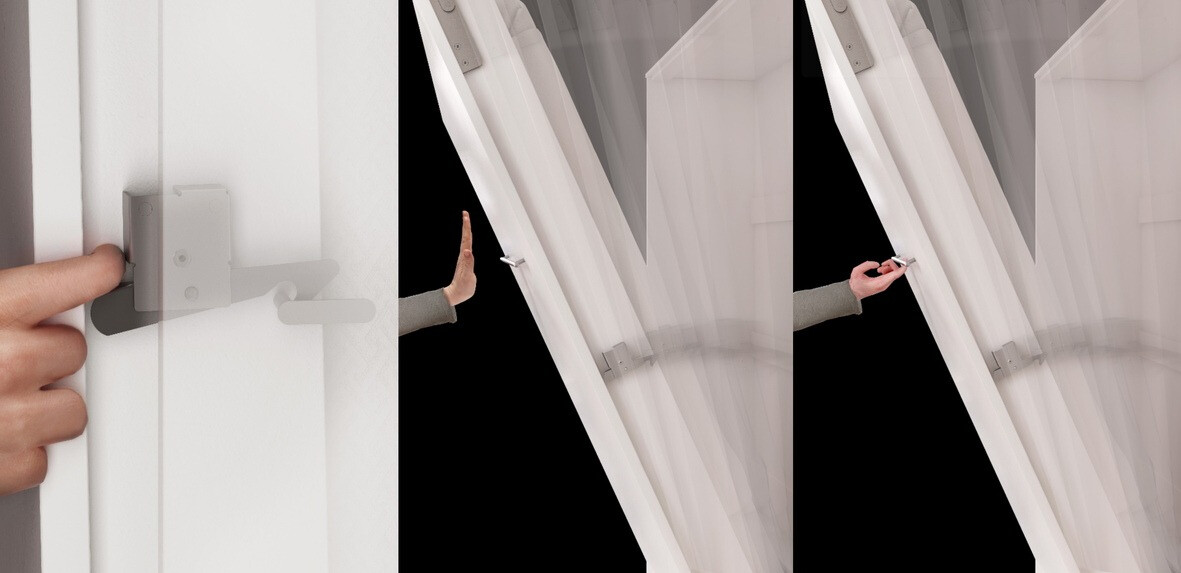 Zidni krevet Concept Pro Lenart Levfere 109 (Bijela + Sjajno bijela)