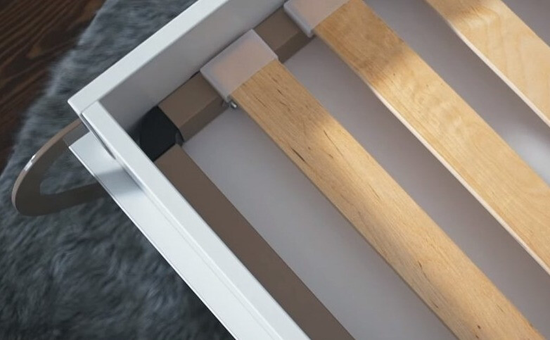 Zidni krevet Concept Pro Lenart Levfere 109 (Siva)