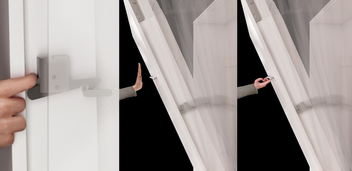 Zidni krevet Concept Pro Lenart Levfere 109 (Siva)