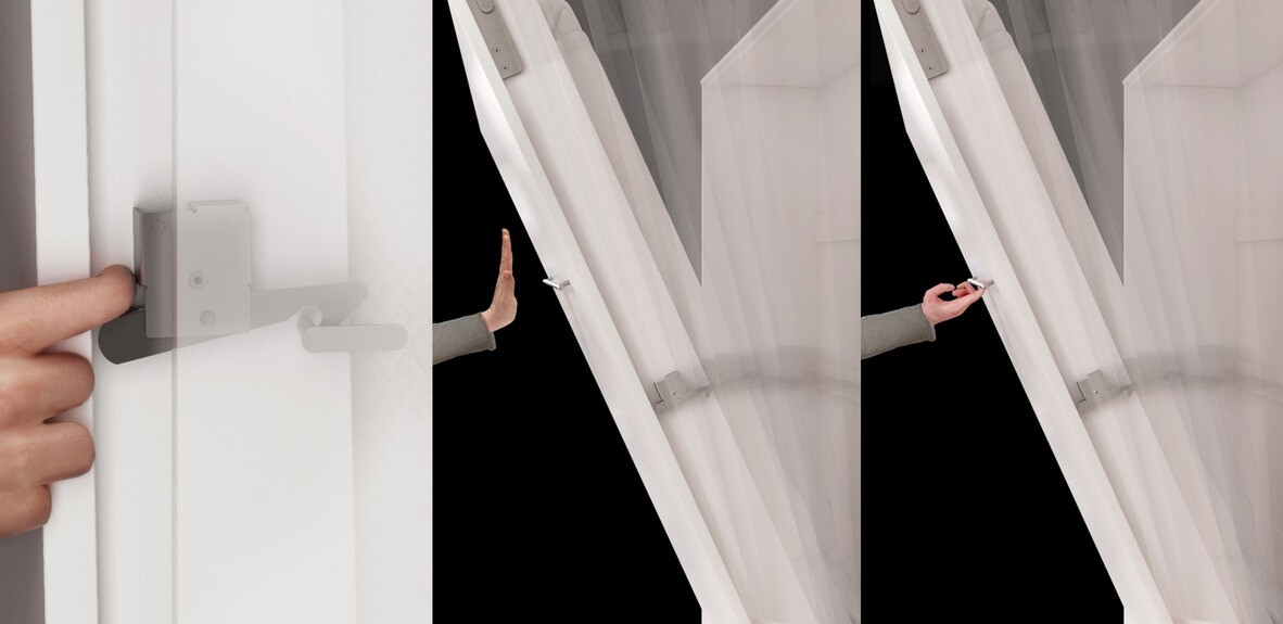 Zidni krevet Concept Pro Lenart Levfere 109 (Siva)