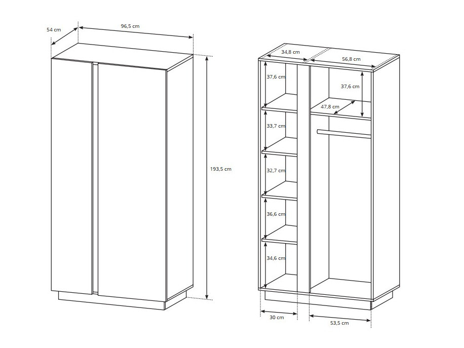 Ormar Novbela 100 (Bijela + Sjajno bijela + Hrast Grandson)