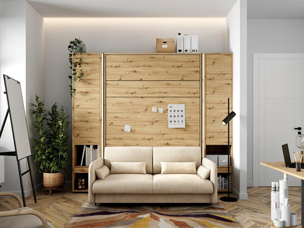 Set namještaja Concept Pro Lenart Levfere 139 (Hrast Artisan + Bež)