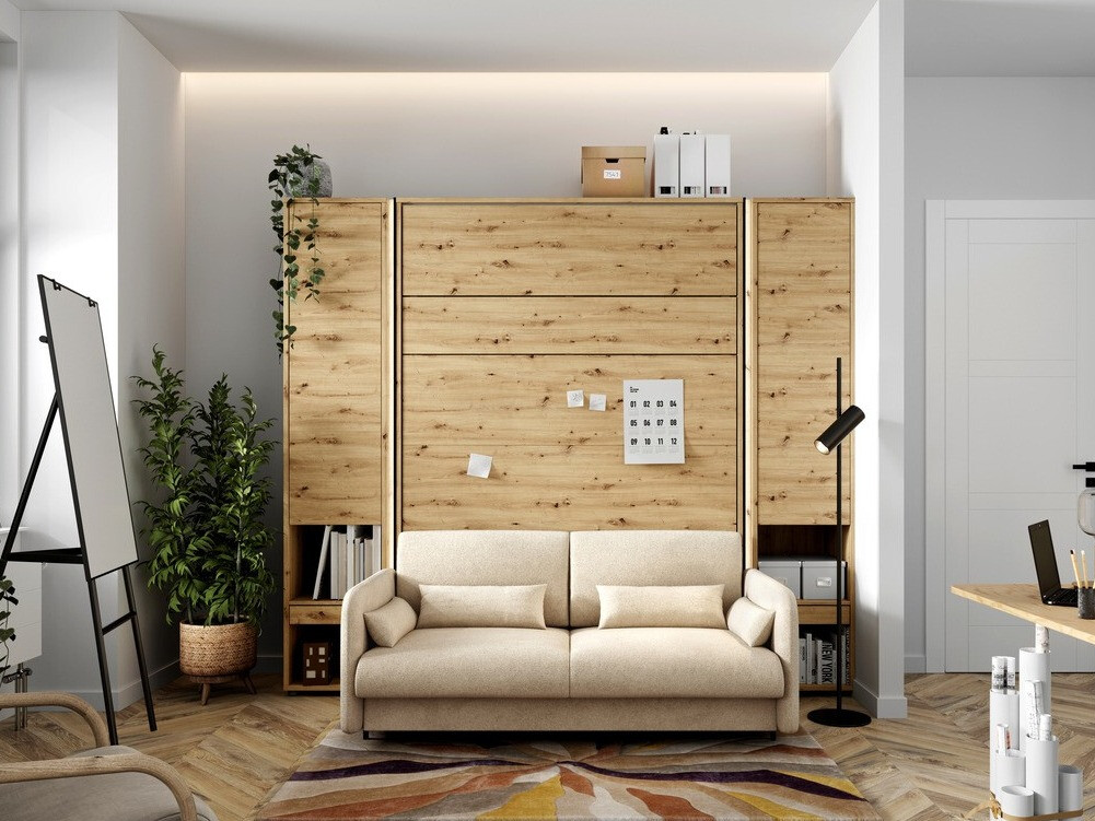 Set namještaja Concept Pro Lenart VI (Hrast Artisan + Bež)