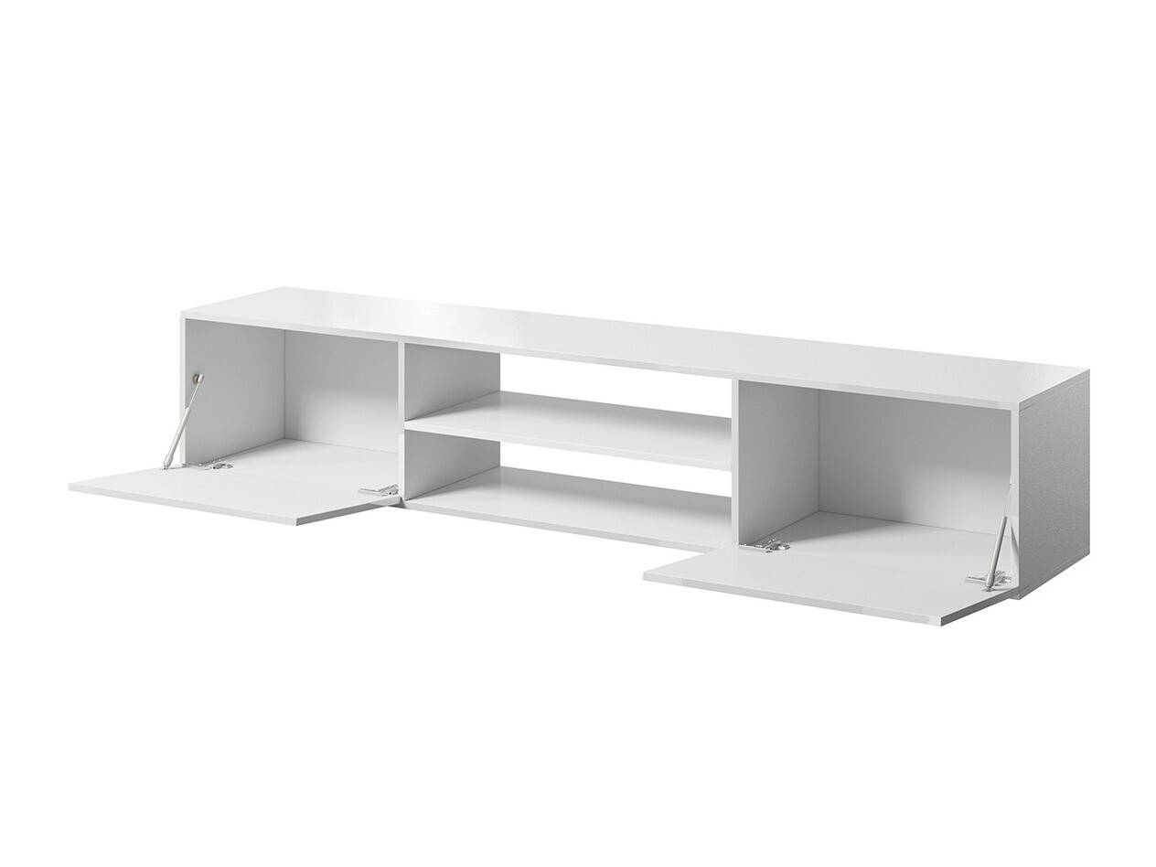 TV stol Charlotte 164 (Crna + Sjajno crna)