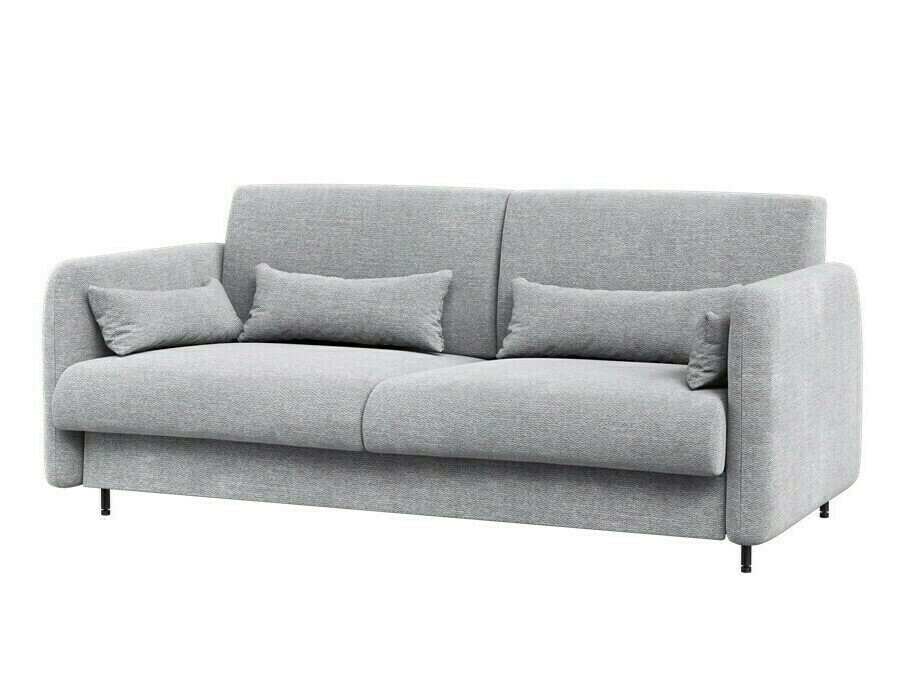 Zidni krevet Concept Pro Lenart Levfere 138 (Sjajno bijela + Siva)