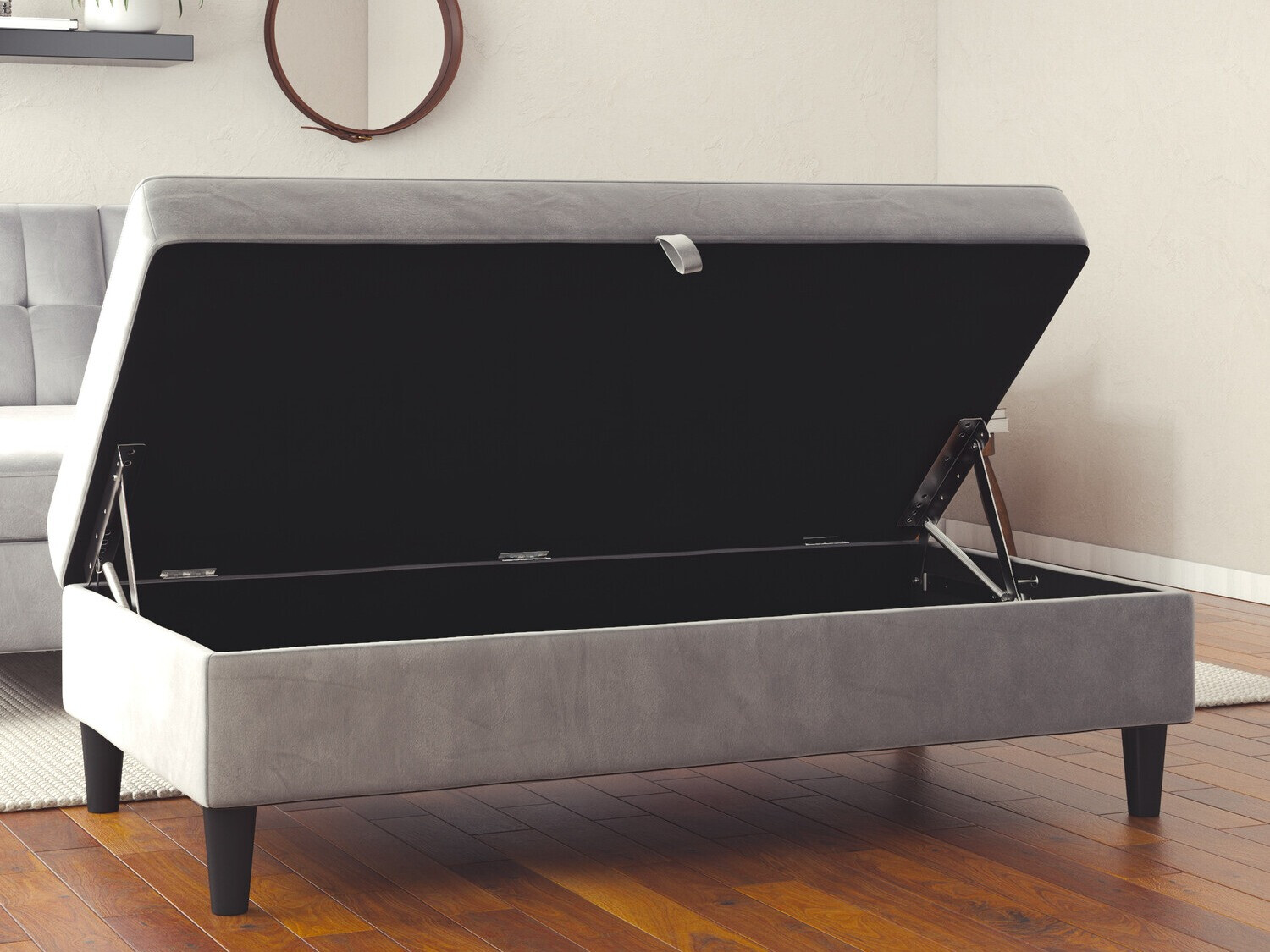 Tapecirana klupa Tulsa 536 (Svijetlo siva)