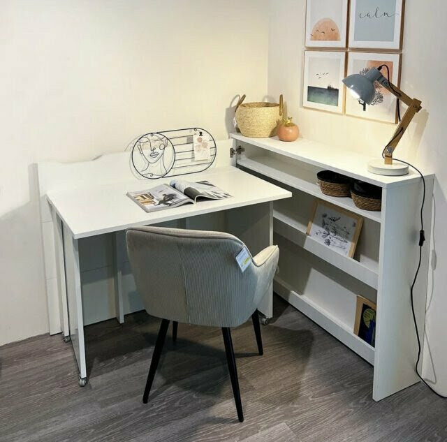 Kutni uredski stol Concept Pro Lenart Levfere 101 (Bijela)