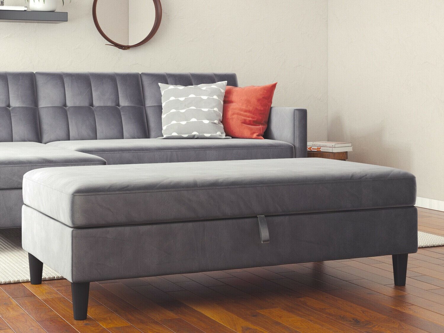 Tapecirana klupa Tulsa 536 (Siva)