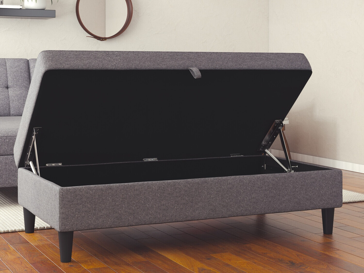 Tapecirana klupa Tulsa 537 (Svijetlo siva)