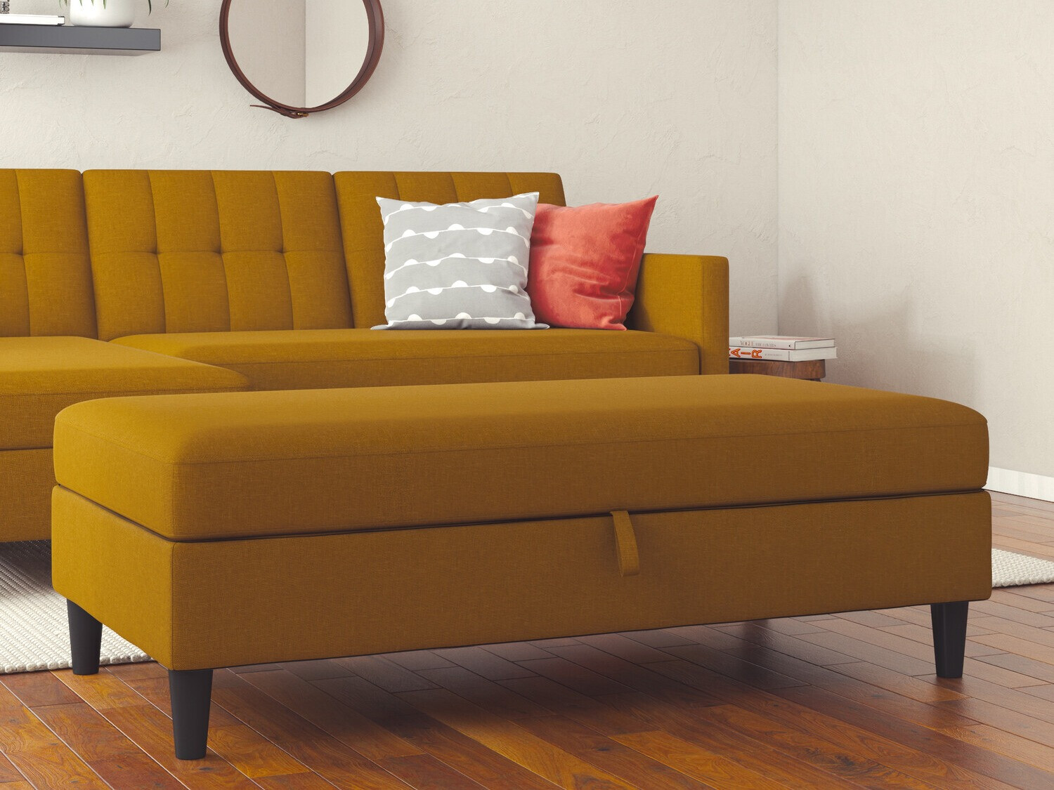 Tapecirana klupa Tulsa 537 (Tamno žuta)