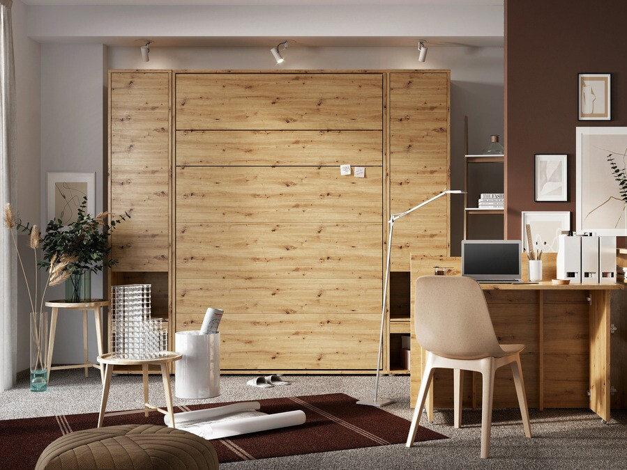 Zidni krevet Concept Pro Lenart Levfere 102 (Hrast Artisan)