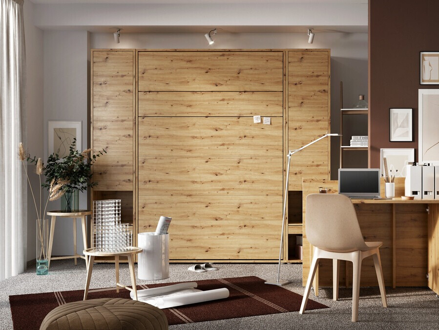 Zidni krevet Concept Pro Lenart Levfere 102 (Hrast Artisan)